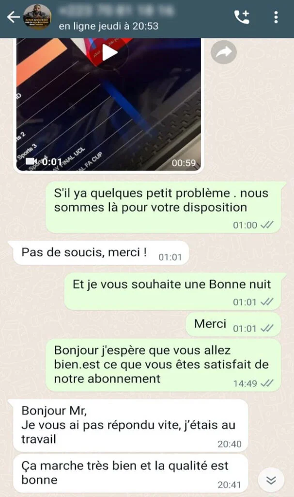 Témoignage client Meilleur IPTV